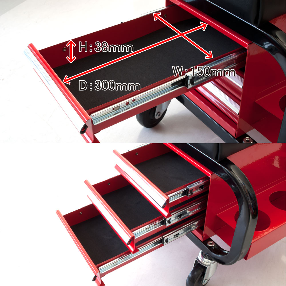 シートクリーパー 3段ベアリング引出付 / 工具・DIY用品通販のアストロ