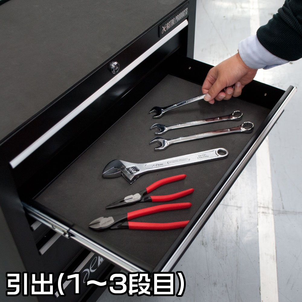 ミニキャビネット 5段 ブラック RC832 / 工具・DIY用品通販のアストロ 