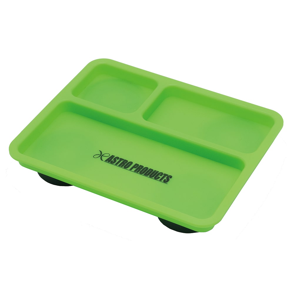 角型プラスチックマグネットトレー 仕切 グリーン(限定)