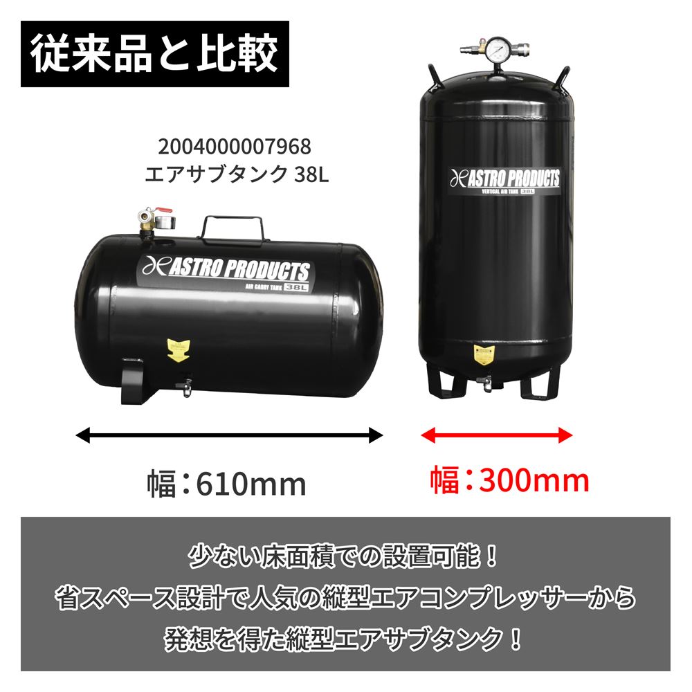 ASTRO PRODUCTS エアサブタンク 38L 付属付き