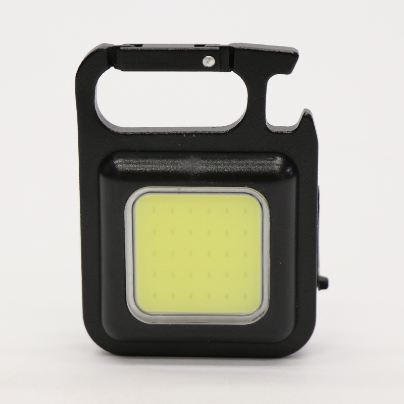 カラビナ付き 充電式COB LEDライト HDL-0574