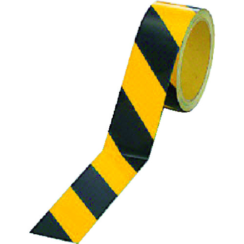 反射トラテープ ポリエステル樹脂フィルム黄/黒 10m 幅45mm / 90mm / 150mm