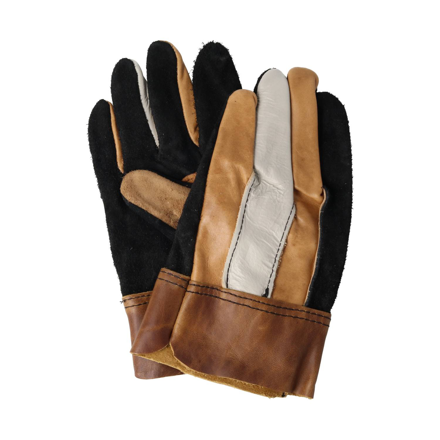 家具の端切れから作った牛革手袋 No.885