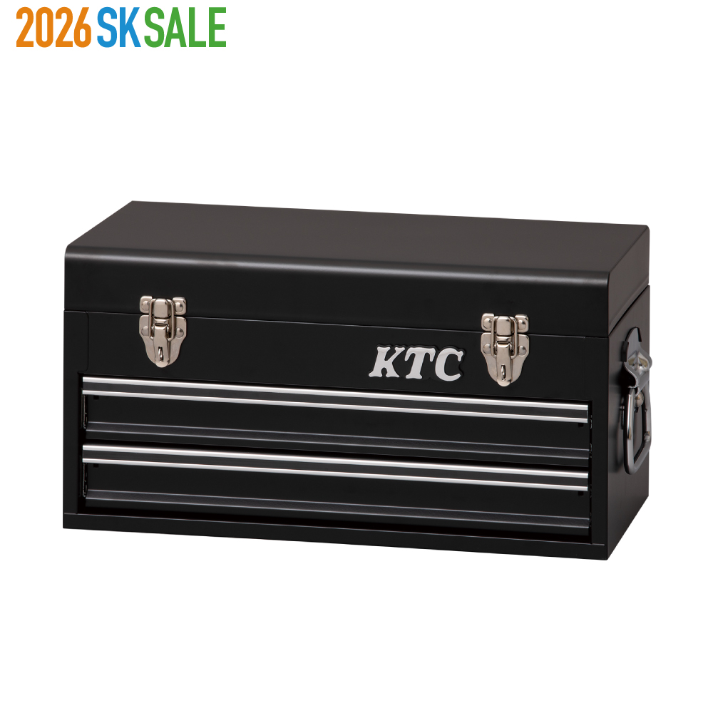 ナローチェスト 2段2引出し ブラック SKX0102BK