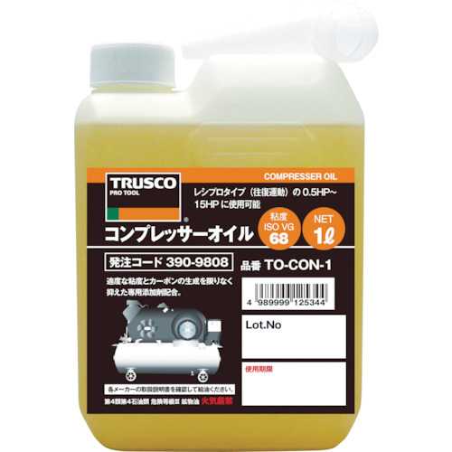 TRUSCO TO-CO-N1 コンプレッサーオイル1L