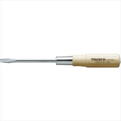 TRUSCO TWKD-6-100 木柄貫通ドライバー 刃先-6 100mm