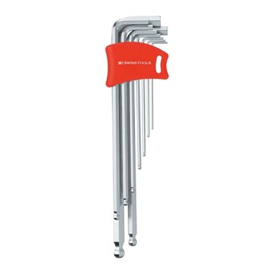 Swiss Tool ピービー 212LDH-10 ボール付六角レンチセット ロング(パックナシ