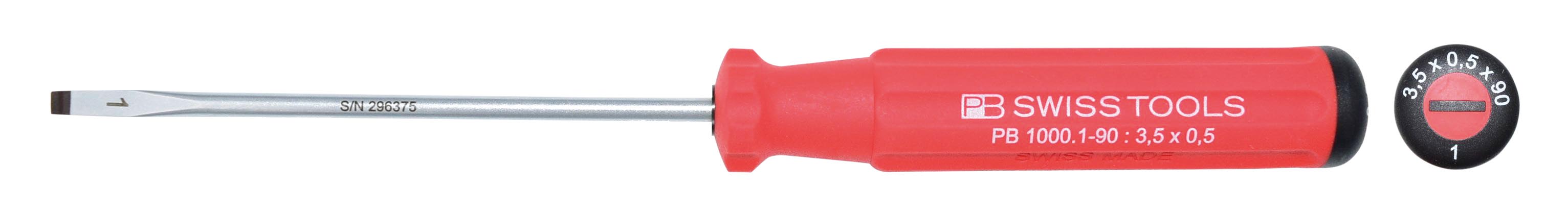 スイスグリップクラシック・マイナスドライバー 1000.1-90