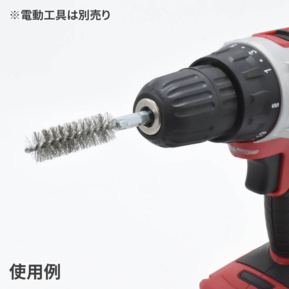 AP 1/4HEX ワイヤーブラシセット ステンレス (6本組)｜工具・DIY用品通販のアストロプロダクツ