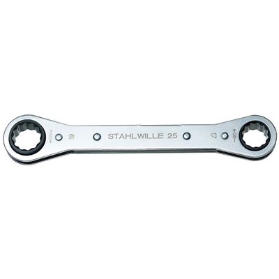 【WEB限定特価】STAHLWILLE スタビレー 25-17X19 板ラチェットメガネ(41131719)